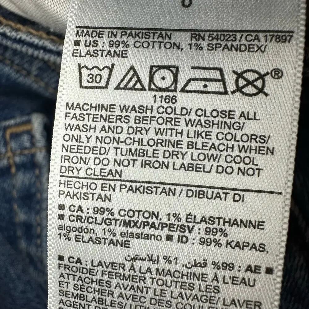 Old Navy High Rise Curvy O.G. Straight Secret-Smooth Pocket Jeans Sz 0 Blue